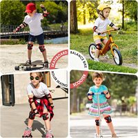 Enfants jeunes genouillères coudières gardes équipement de protection patins à roulettes cyclisme BMX Skateboard Sports