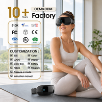 Masajeador Inteligente para el Cuidado de los Ojos, 4 Modos de Masaje, Portátil, Recargable, con Música Bluetooth, Exportación de Fábrica