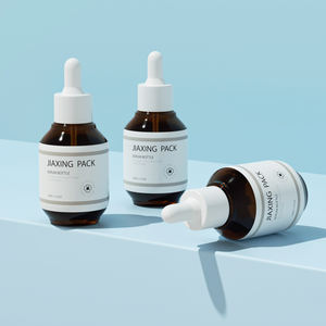 Bottiglia di siero di vetro personalizzato 1oz olio essenziale <span class=keywords><strong>verde</strong></span> di lusso per capelli viso siero contagocce 30ml per olio - Product Image 6