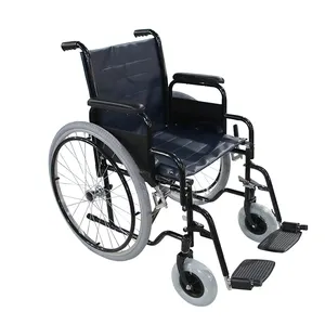 Manueller tragbarer Vollreifen-Rollstuhl aus Stahl für die Hand Push Adult Disabled Wheel Chair