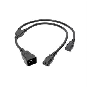 Cable de alimentación divisor en Y de C20 a doble C13, 10A 250V, profesional, para servidor S19, precio de fábrica, en stock - Product Image 6
