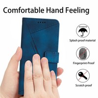 Étui de téléphone portefeuille antichoc en cuir PU de qualité supérieure avec support triangulaire imprimé pour Motorola Edge 50 Fusion 5G