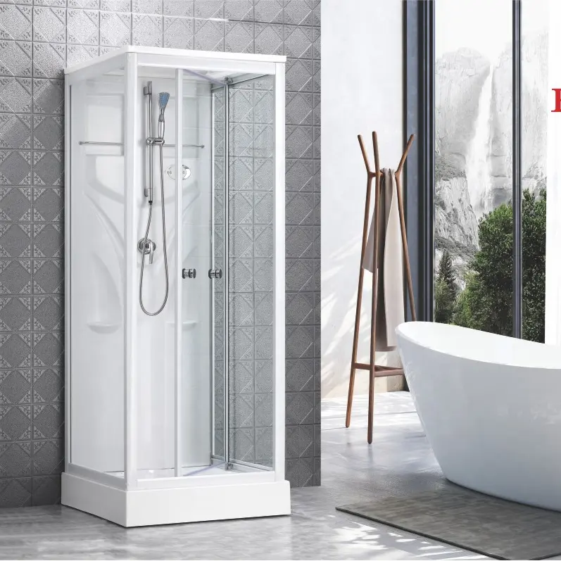 Customized Shower Panel Small Bathroom Design small space With Shower Square Sliding Shower room