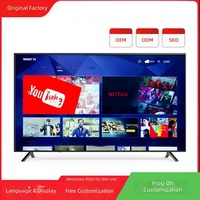Televisor Inteligente LED de 55 Pulgadas de Alta Definición, Pantalla Plana sin Marco, Frecuencia de Actualización de 60 Hz, Televisor Inteligente Android con WiFi Inalámbrico