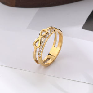 Gold <b>Ring</b> Design Luxury Fashion Popular Style Ins Style <b>Stainless</b> <b>Steel</b> Open <b>Ring</b> Color Gold Plated Jewelry <b>Ring</b> - Product Image 3