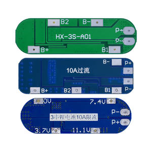 Módulo de Placa de Protección de Cargador de Batería de Litio 3S 10A 11.1V 12V 12.6V, Utilizado para Baterías de Iones de Litio 18650 BMS 3.7V - Product Image 3