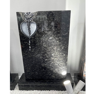 Vente en gros Chine Gris Granit Croix sculpture <span class=keywords><strong>Tombestone</strong></span> Style pierre tombale - Product Image 3