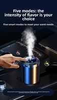 Humidificateur de parfumeur de montage de voiture intelligent haut de gamme avec étoile romantique ciel haut de gamme lumière d'ambiance commence à arrêter le type de prise américaine de voiture