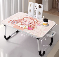 Bureau en bois pliable et réglable, petit format, économique, avec étagère intégrée, portable et peu encombrant, pour dortoir universitaire, étude et ordinateur