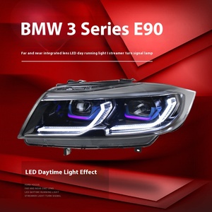 ไฟเดย์ไลท์ LED คุณภาพสูงสำหรับรถยนต์ซีรีส์ 3 รุ่น E90/E91 ปี 05-12 ไฟหน้าดัดแปลง แสงสี 6000k ไฟเลี้ยวสำหรับวิ่งกลางวัน 12V E90 3 S - Product Image 2