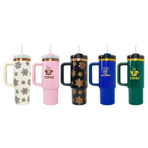 แก้วน้ำสแตนเลสเคลือบเงาแบบพ่นสีฝุ่น คอลเลคชั่น Deco H2.0 ขนาด 30 ออนซ์ 40 ออนซ์ พร้อมหูจับ จากโกดังจีน - Product Image 4