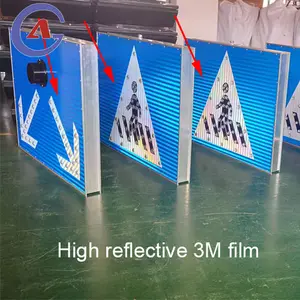 Segnale stradale lampeggiante segnale stradale a <span class=keywords><strong>Led</strong></span> ad energia solare - Product Image 2