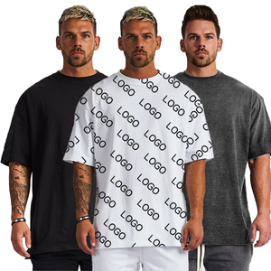 Camiseta de algodón de manga corta para hombre, camiseta de gimnasio con estampado personalizado, moda informal de verano, corte transpirable, diseño de costura al por mayor - Product Image 1