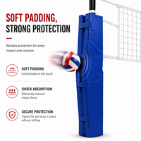 Protection robuste pour poteaux de volley-ball, absorption des chocs, protection contre les impacts, revêtement en PVC vinyle, fermeture Velcro, protection de sécurité pour terrains de sport
