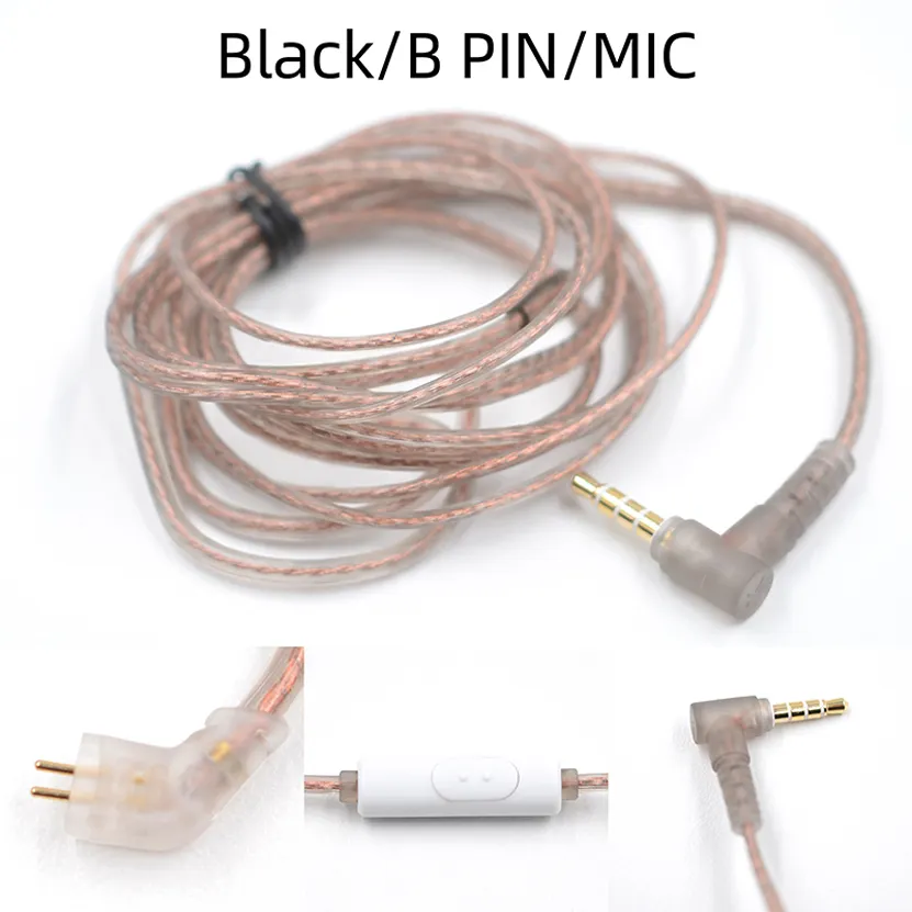 B Transparent Noir Mic