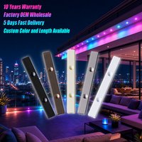 Éclairage de décoration de Noël extérieur permanent personnalisé, 300ft 400ft 500ft, RGBW, 3 LED, spots sur rail, 12V 24V 36V, 30mm, IP68