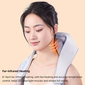 Bantal Pijat Shiatsu Nirkabel Isi Ulang dengan Fungsi Tapping dan Kneading, Mesin Pijat Leher dan Bahu Bebas Genggam dengan Pemanas - Product Image 6