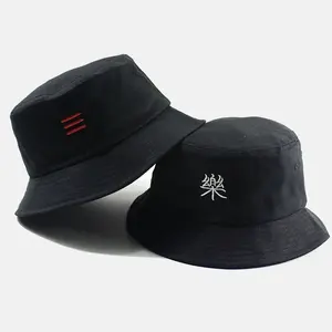 성인용 여름 면 부니 모자 플러스 사이즈 큰 머리 남자/여자 57-59cm 60-63cm 큰 양동이 60-63 편지 패턴 성인 낚시 - Product Image 3