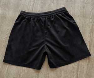 شورت رجالي مخصص بتطريز ورسومات، بخصر مطاطي، مناسب للتمارين الرياضية والارتداء الصيفي العادي - Product Image 2