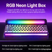 AULA HERO68 Wired Full Size Mechanical Gaming Keyboard PBT 8K Return Hot Swap 0.01mm RT Low Noise Custom E-Sports RGB for FPS