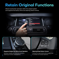 Monitor de Fábrica Ewaygps Inalámbrico con Pantalla Táctil de 12.3 Pulgadas, Navegación, Auto Carplay, Android Auto para Entretenimiento Multimedia en BMW F10