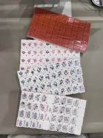 Nouveau Mahjong Américain Pliable Portable de Luxe Moderne 2026 à 4 Couches en Acrylique, Tuiles de Mahjong Thème Noël