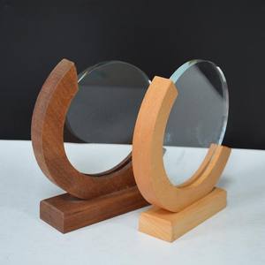 Cadre photo personnalisé en cristal rond en forme de cœur, impression UV <span class=keywords><strong>2D</strong></span>, images en verre, cadeaux pas chers pour mariage, anniversaire - Product Image 3