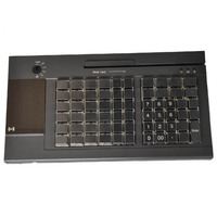 Teclado POS Programable de 63 Teclas al por Mayor con 3 Rieles MSR y Pantalla Táctil para Sistemas POS