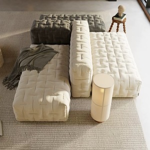 Luxury Cloud Fabric Living Room Sectional Modular Combination Lounge <b>Set</b> for Apartment Villa Bedroom - Product Image 4