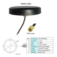 Antenne cellulaire GSM 3g 4g Lte 5g à Gain élevé, support omnidirectionnel étanche pour l'extérieur, montage à vis 600-6000MHz 5g
