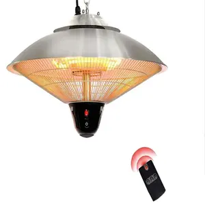 Celling Hanging Indoor And Outdoor Electric Heater Double Heating Elements Waterproof 2100W Patio Heater