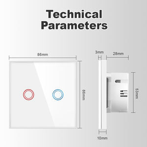 RF 2-Gang-Touch-Schalter/Fernbedienung schalter - Product Image 5