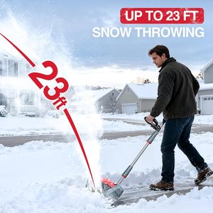 เครื่องเป่าหิมะแบบขับเคลื่อนด้วยตัวเอง 21V <span class=keywords><strong>ส</strong></span>ำหรับงานหนัก ใช้ในเชิงพาณิชย์ ขนาด 12 นิ้ว แบบไร้แปรงถ่าน ได้รับการรับรองมาตรฐาน CE พร้อมแบตเตอรี่ OEM 2 ก้อน (ไม่รวมแบตเตอรี่) - Product Image 3