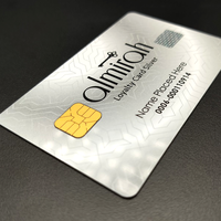Kartu PVC keanggotaan plastik kustom holografik Laminating Overlay Club VIP Card dengan Chip IC