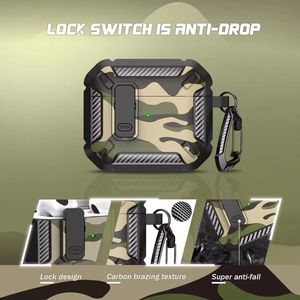 Nueva Funda Resistente a Impactos para <span class=keywords><strong>Airpods</strong></span> Pro 3 2026, Camuflaje para Airpod Pro <span class=keywords><strong>2</strong></span> 4ª <span class=keywords><strong>Gen</strong></span>, Protector con Bloqueo de Seguridad - Product Image 1