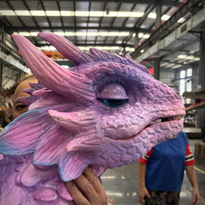 Marioneta <span class=keywords><strong>de</strong></span> Dinosaurio Realista <span class=keywords><strong>de</strong></span> Metal Dino City para Jóvenes - Uso Interior/Exterior, Exhibición Comercial Personalizable - Product Image 4