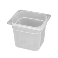 Haute qualité PP 1/6 approbation restauration Restaurant ustensiles de cuisine en plastique transparent Gastronorm conteneur alimentaire Pan Gn Pan pour la maison hôtel