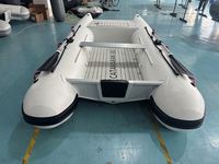 Bateau Catamaran Semi-Rigide Gonflable 380cm en PVC Mehler pour 6 Personnes avec Plateforme de Pêche à l'Ancienne pour la Navigation à la Dérive – Origine Chine, Faible MOQ