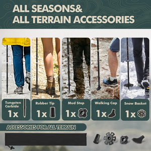 Wholesale Collapsible Hiking <b>Poles</b> Lightweight Walking Sticks Folding Travel Trekking <b>Poles</b> for Men Women with EVA Foam <b>Grips</b> - Product Image 5