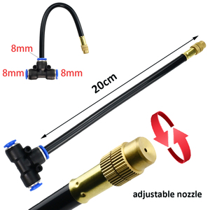 Système d'irrigation DIY 5-10m avec pompe Buses de brumisation réglables à 360 degrés pour l'arrosage des plantes de jardin - Product Image 5