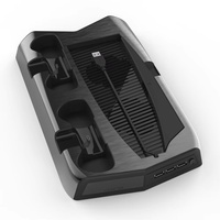 Chargeur double, station de charge 4 USB, support vertical, ventilateur de refroidissement, organisateur de jeux, station d'accueil pour console Sony PS5, accessoires de jeu