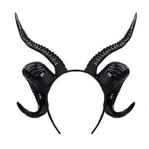 Diadema con Cuernos de Demonio para Cosplay, Accesorios de Disfraz para Fiestas, Cuernos de Diablo 3D para Mujeres y Niñas, Diadema Negra de Halloween - Product Image 2