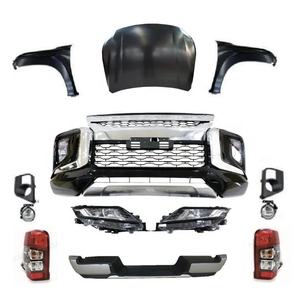 Kit carrosserie de conversion large pour pare-chocs avant et arrière de voiture pour Mitsubishi <span class=keywords><strong>Triton</strong></span> L200 2015-2019, changement et mise à niveau vers 2020 2021 - Product Image 2