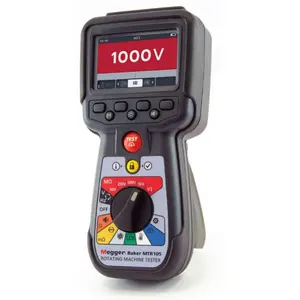 Brand New Megger MTR105 Rotating Machine Tester Full colour graphic display 3 Phase insulation resistance