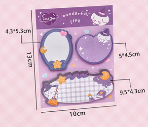 แผ่นบันทึกข้อมูลแบบแม่เหล็กมีกาวในตัวลายการ์ตูนน่ารักใช้เขียนได้สำหรับนักเรียนนักเรียนโรงเรียน - Product Image 6