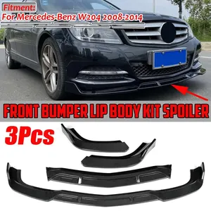 3PCS W204 Bumper Lip <b>Car</b> Front Bumper Splitter Lip Spoiler <b>Diffuser</b> Protector Cover Trim for Mercedes for Benz W204 2008-2014 - Product Image 2