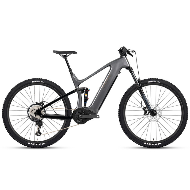 Carbon Electric Mountain Bicycle EM10 48V500W E-bike Carbon Fibre Frame Full Suspension Electric Dirt Bike 140nm Bicycle for Men