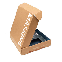 Boîte cadeau personnalisée de luxe en carton ondulé avec logo personnalisé, emballage en carton kraft recyclé, boîte d'expédition pour lotion