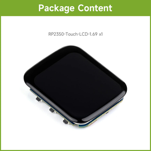 บอร์ดพัฒนาไมโครคอนโทรลเลอร์ Waveshare RP2350 พร้อมจอ LCD สัมผัสขนาด 1.69 นิ้ว มุมโค้งมน ดูอัลคอร์และดูอัลสถาปัตยกรรม K508 - Product Image 2