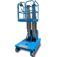 Plateforme élévatrice à ciseaux électrique portable en alliage d'aluminium, hydraulique, verticale, 4m, 5m, 6m, neuve, de haute qualité et économique